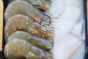 ทะเล กุ้ง+ปลาหมึก (Shrimp+Squid Seafood)