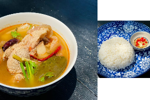 ข้าว+ต้มยำขาหมู