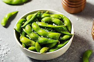 Salted edamame