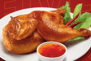 ไก่ย่างพริกไทยดำ (ครึ่งตัว)