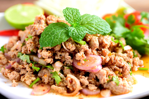 ลาบหมูสับ