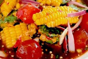 ยำข้าวโพดไข่แดงเค็ม