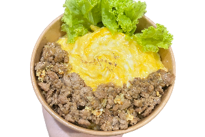 ไข่ข้นหมูสับกะเทียม