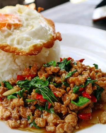 ข้าวกระเพราหมูสับ