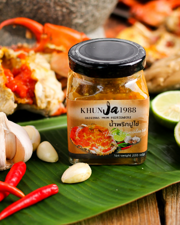 น้ำพริกปูไข่ ตรา Khunja1988 200g x 1