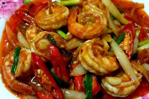 ผัดพริกเผา (ราดข้าว)