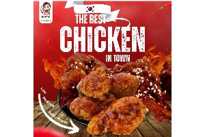 ไก่ซอสเกาหลี 20 ชิ้น PARTY SET- (KOREAN SAUCE FRIED CHICKEN=20 pcs).,ฟรี! ไชเท้าดอง
