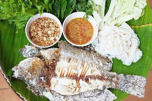 เมี่ยงปลาเผา