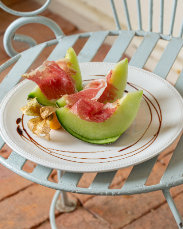 Culatellodi Zibello, sweet honey melon