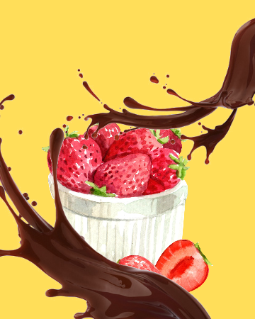 โกโก้สตอเบอรรี่🍫🍓