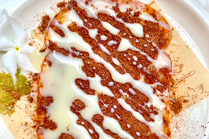 ขนมปังปิ้ง เนย โรยโอวัลตินนมข้นหวาน (Toast with Ovaltine Sweet milk)