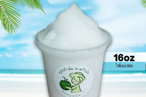 น้ำมะพร้าวปั่นนมสด 16ออนซ์