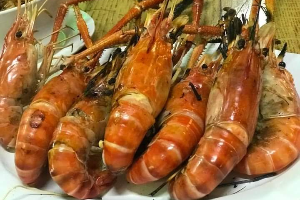 กุ้งแม่น้ำเผา ขนาด 10 ตัว / กิโลกรัม