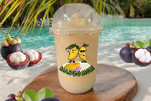 Fresh Mangosteen Smoothie 真正的山竹奶昔