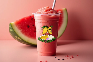 Fresh  Watermelon Smoothie 真正的西瓜奶昔