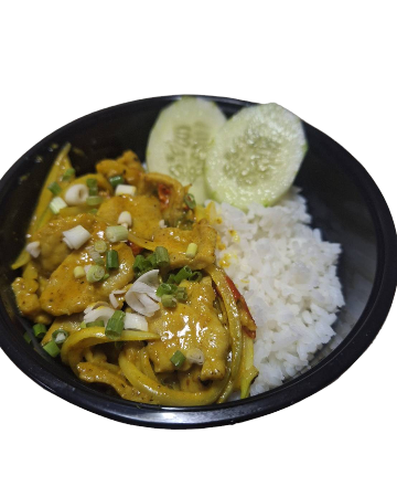 ข้าว+ผัดผงกะหรี่