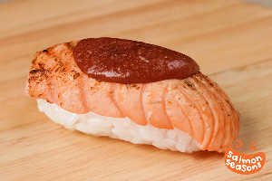 Salmon Aburi Miso Dare Sushi