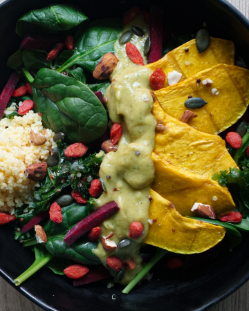 Kale Salad Avocado Dill Dressing