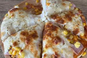 พิซซ่าข้าวโพดแฮมชีส