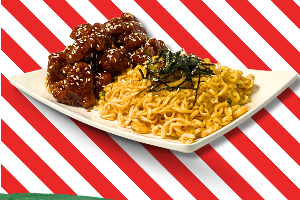 รามยอน(เส้นเล็ก)+ไก่กรอบ 치킨라면