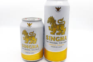 เบียร์สิงห์ กระป๋องใหญ่ 490 ml. (Singha beer, large can, 490 ml.)
