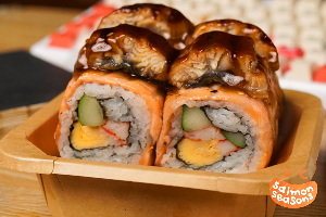 Salmon Burn Top Unagi Roll Mini Set