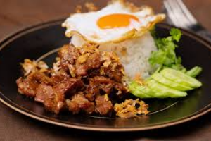 หมูทอดกระเทียม 