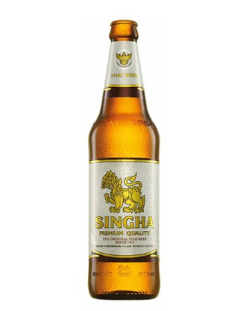 singha beer 620 ml.