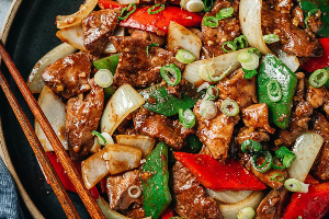 Chicken with Peppers & Onions