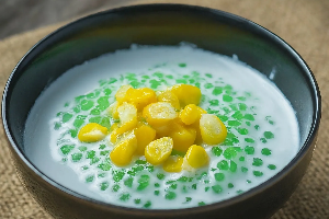 สาคูกะทิ Sago with coconut milk