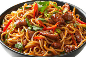 011:บะหมี่ผัดเนื้อวัวสูตรเด็ด(เส้นราเม็ง)