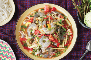 spicy shrimp salad-ยำกุ้งสุก/สด