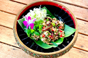 ลาบปลาน้ำโขง (Mekong River Fish Salad)