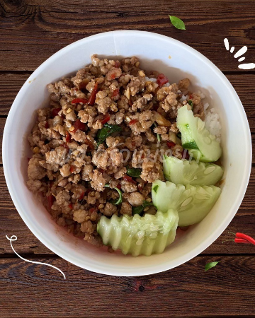 ข้าวกะเพราหมูสับ