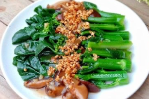 ผัดคะน้าน้ำมันหอย