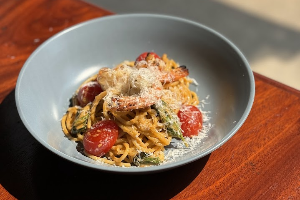 สปาเกตตี้ซอสมันกุ้ง