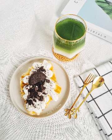 ครอฟเฟิล วิปครีม+โอริโอ้