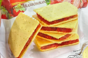 ขนมปังชีส ไส้สตอรี่เบอรี่