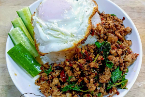 ข้าวกระเพราหมูสับ