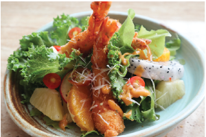 Crispy shrimp Salad