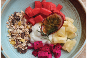 Muesli fruit yoghurt