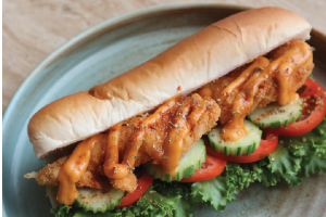 4. Chicken schnitzel sandwich