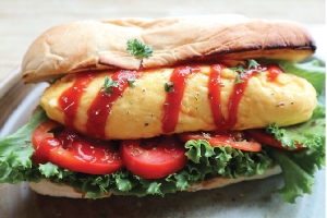 3. Omelette sandwich