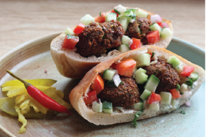 7. Falafel pita