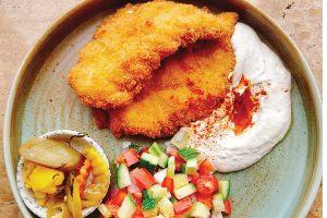 Chicken schnitzel set