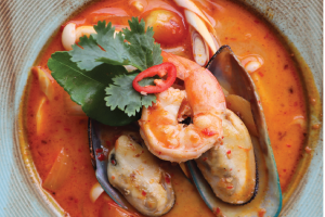 Milk Tom Yum soup
