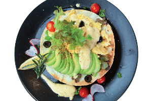Tortilla Avocado Scrambled eggs