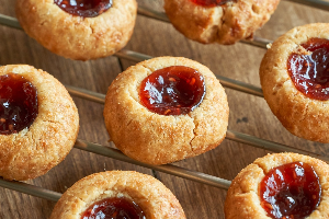 Thumbprint Cookies (Strawberry Yuzu)