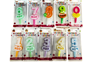  เทียนตัวเลขคละสีแบบที่(1)