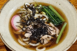 อูด้ง ซุปโชยุน้ำใสไก่ Chicken Shoyu Clear Soup Udon